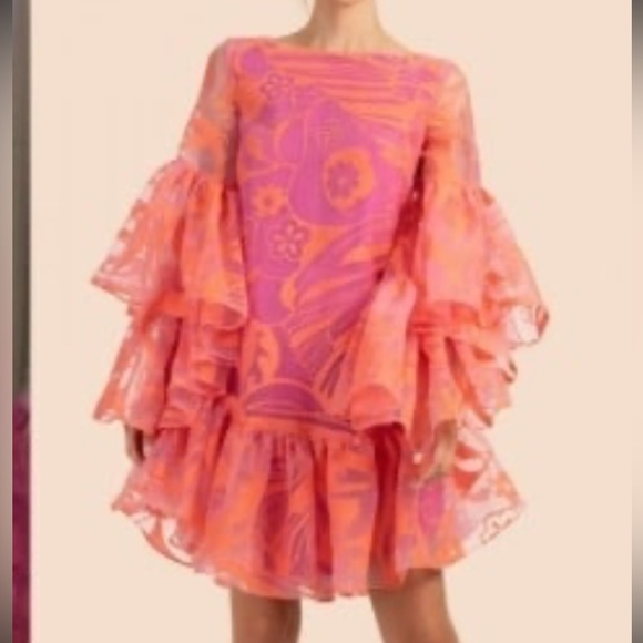 Trina Turk Dresses & Skirts - Trina Turk Everly Mini – Pink/Orange Statement Dress **SOLD~OUT**